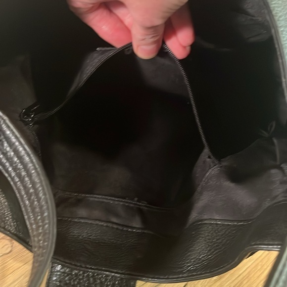 Rebecca Minkoff Black Pebbled Leather Darren Hobo - Picture 10 of 13